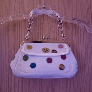 Limited edition coach rainbow polka dot bag